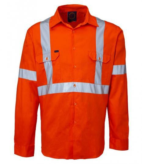 Ritemate Vented L/S Shirt 3M Tape X Back RM109VXR - AJP Industrial Supplies - I19909S31723C17793