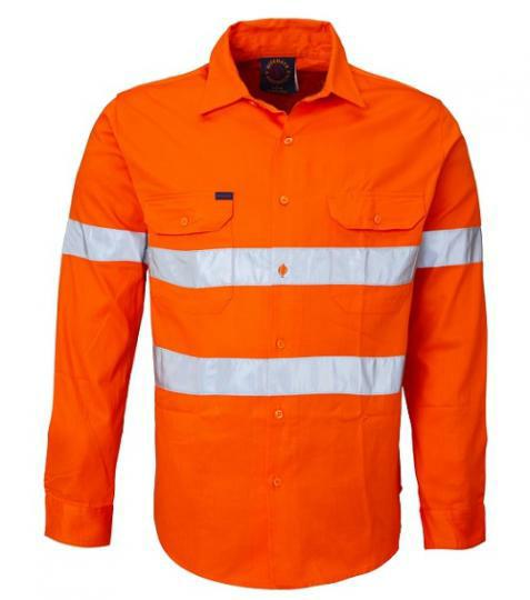 Ritemate Vented Open Front L/S 3MT Shirt RM108V3R - AJP Industrial Supplies - I2969S17909C10395