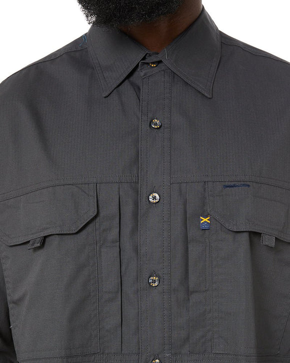 RMX Flexible Fit Utility LS Shirt - Charcoal - AJP Industrial Supplies - ritemate - rmx002 - char - s