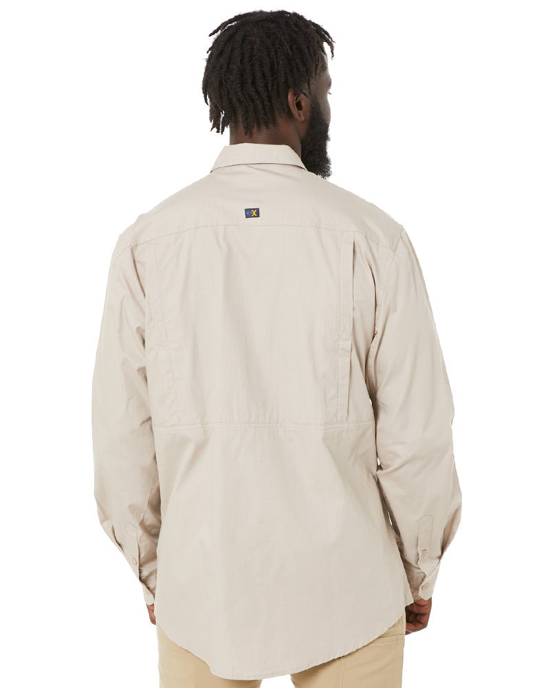 RMX Flexible Fit Utility LS Shirt - Clay - AJP Industrial Supplies - ritemate - rmx002 - clay - s