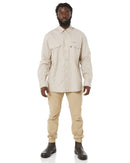 RMX Flexible Fit Utility LS Shirt - Clay - AJP Industrial Supplies - ritemate - rmx002 - clay - s