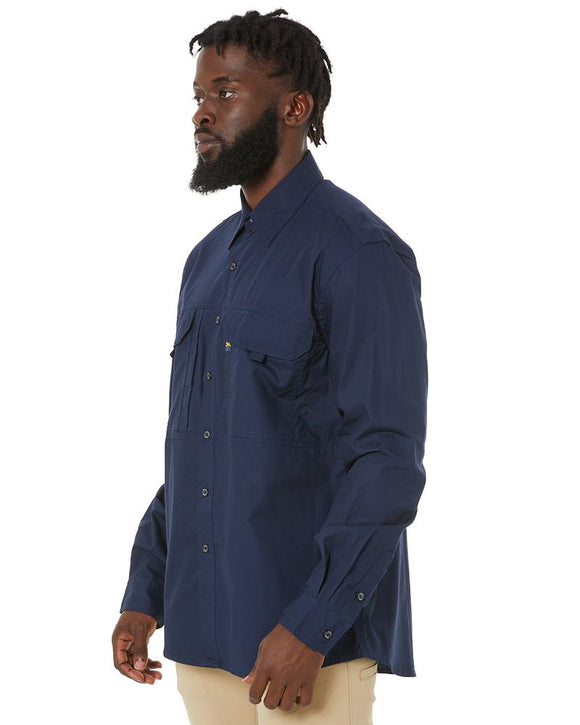 RMX Flexible Fit Utility LS Shirt - French Navy - AJP Industrial Supplies - ritemate - rmx002 - fn - s