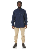 RMX Flexible Fit Utility LS Shirt - French Navy - AJP Industrial Supplies - ritemate - rmx002 - fn - s
