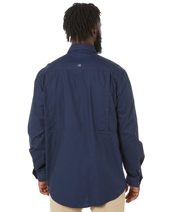 RMX Flexible Fit Utility LS Shirt - French Navy - AJP Industrial Supplies - ritemate - rmx002 - fn - s