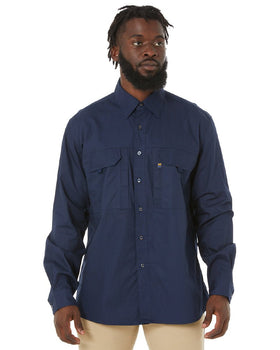 RMX Flexible Fit Utility LS Shirt - French Navy - AJP Industrial Supplies - ritemate - rmx002 - fn - s