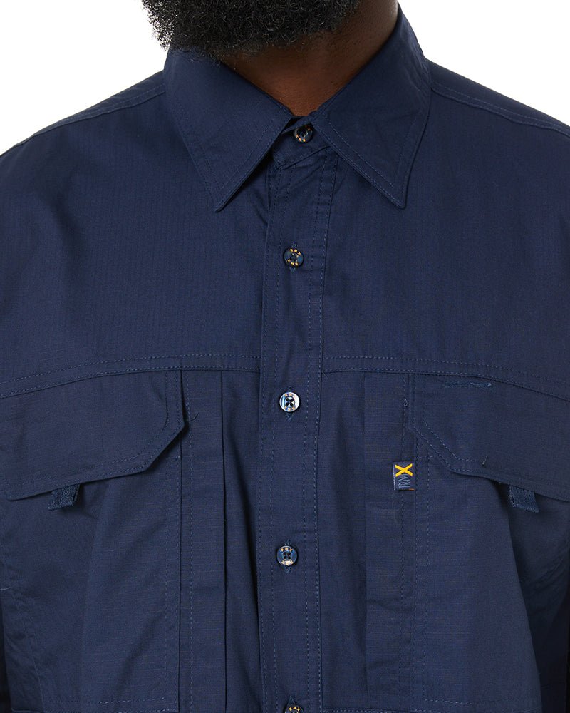 RMX Flexible Fit Utility LS Shirt - French Navy - AJP Industrial Supplies - ritemate - rmx002 - fn - s