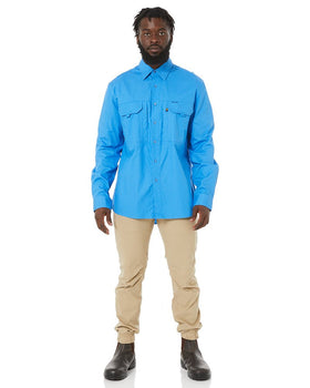 RMX Flexible Fit Utility LS Shirt - Light Blue - AJP Industrial Supplies - ritemate - rmx002 - lightblue - s