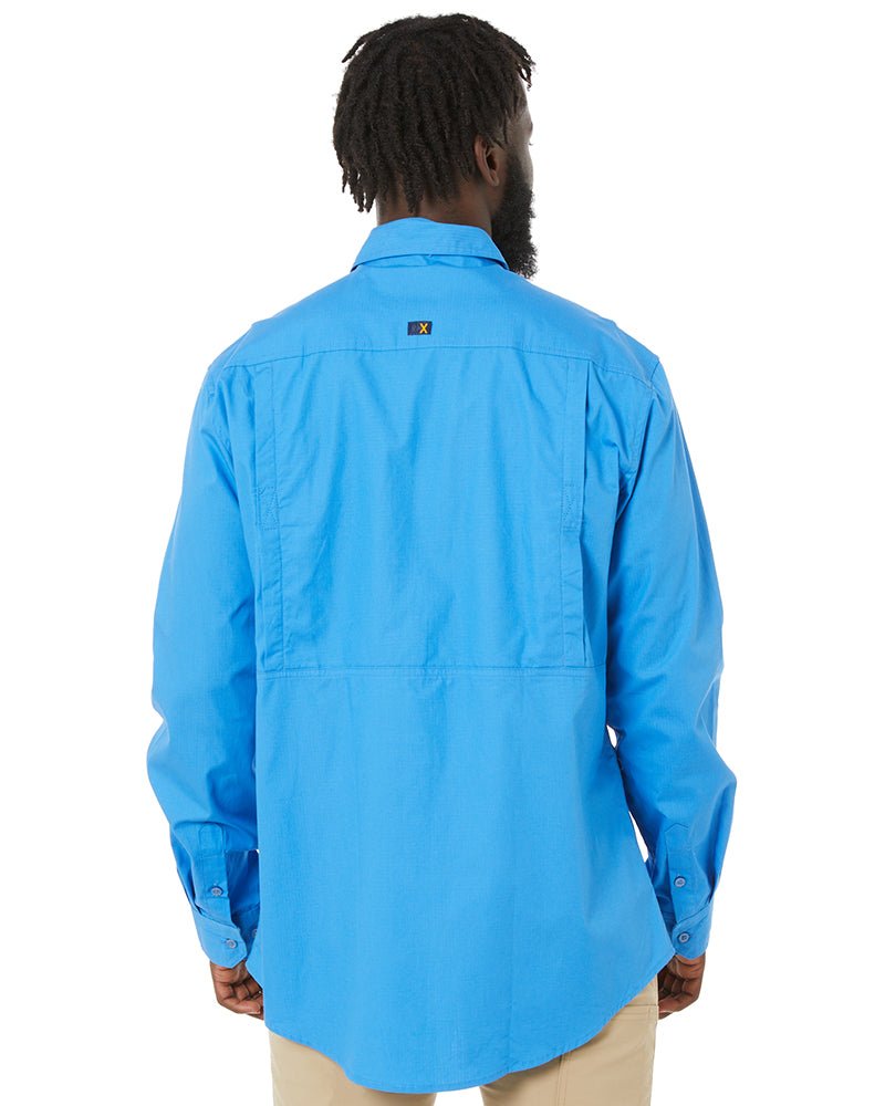 RMX Flexible Fit Utility LS Shirt - Light Blue - AJP Industrial Supplies - ritemate - rmx002 - lightblue - s