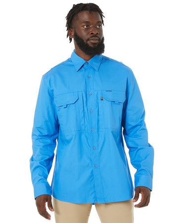 RMX Flexible Fit Utility LS Shirt - Light Blue - AJP Industrial Supplies - ritemate - rmx002 - lightblue - s