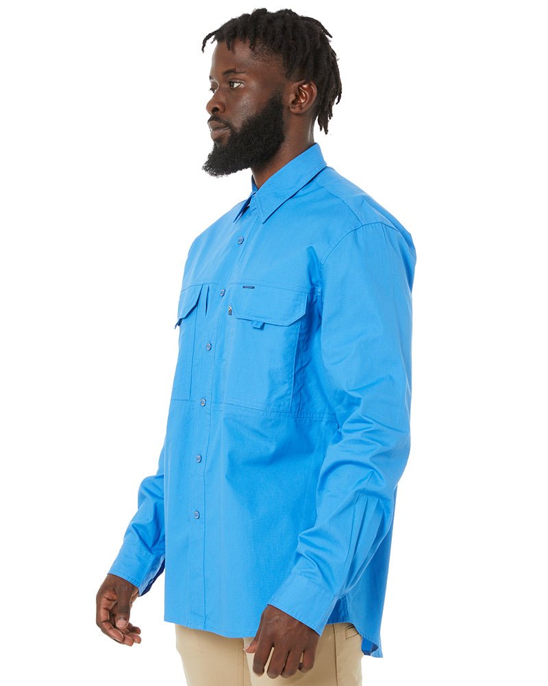 RMX Flexible Fit Utility LS Shirt - Light Blue - AJP Industrial Supplies - ritemate - rmx002 - lightblue - s