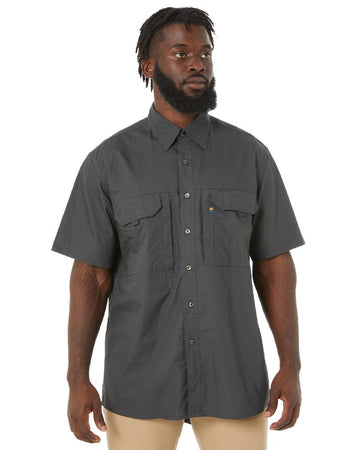 RMX Flexible Fit Utility SS Shirt - Charcoal - AJP Industrial Supplies - ritemate - rmx002s - char - s