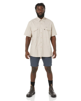 RMX Flexible Fit Utility SS Shirt - Clay - AJP Industrial Supplies - ritemate - rmx002s - clay - s