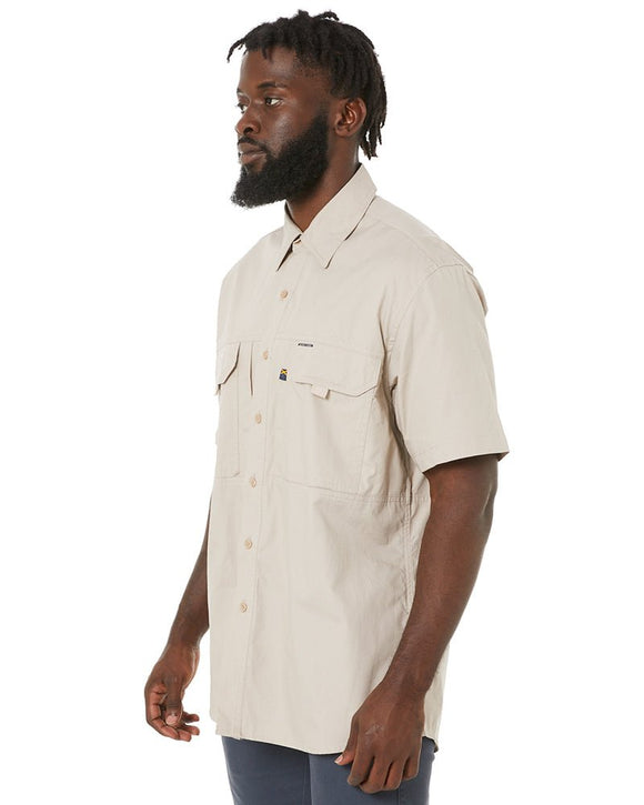 RMX Flexible Fit Utility SS Shirt - Clay - AJP Industrial Supplies - ritemate - rmx002s - clay - s
