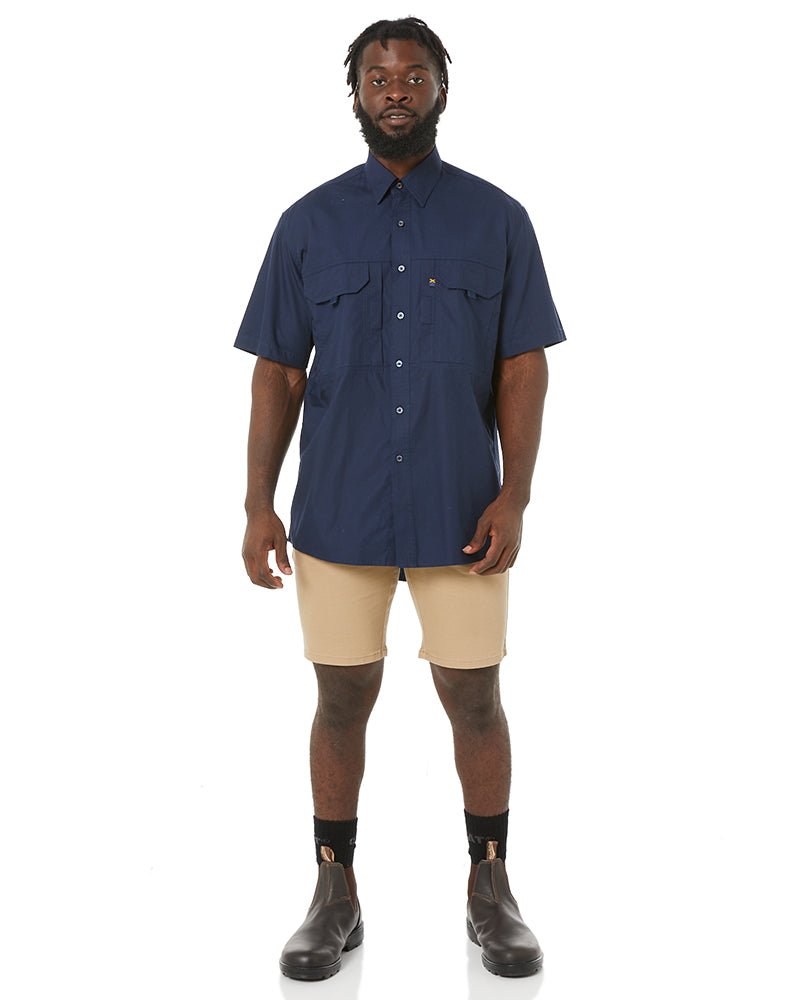 RMX Flexible Fit Utility SS Shirt - French Navy - AJP Industrial Supplies - ritemate - rmx002s - fn - s