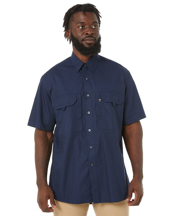 RMX Flexible Fit Utility SS Shirt - French Navy - AJP Industrial Supplies - ritemate - rmx002s - fn - s