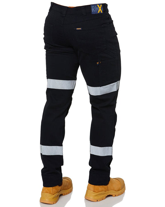 RMX Flexible Fit Utility Trousers with Tape - Navy - AJP Industrial Supplies - ritemate - rmx001r - 77