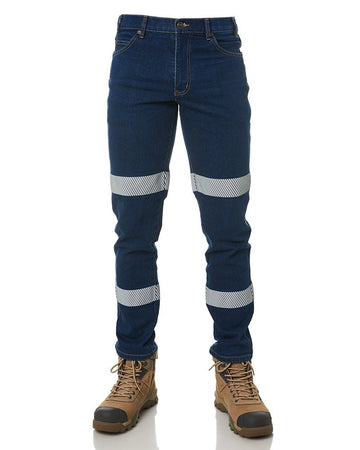 RMX Flexible Stretch Jeans with Tape - Denim - AJP Industrial Supplies - ritemate - rmx007r - 77