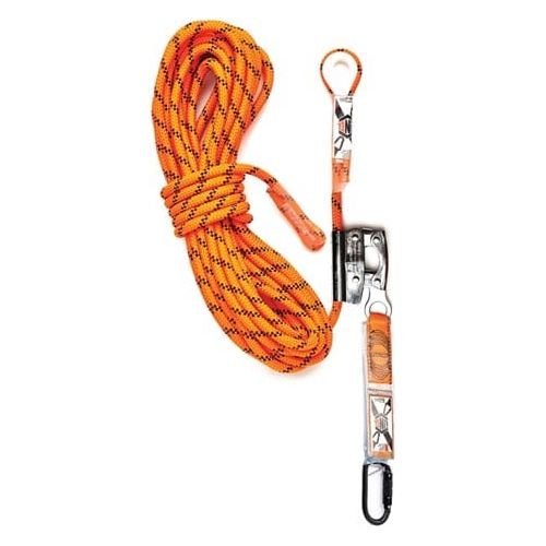 Rope Kernmantle 15m C/w Rope Grab & Perm Attach Shocky - AJP Industrial Supplies - RKRG015SHK1