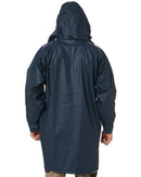 Stretch PU Rain Coat - Navy - AJP Industrial Supplies - bisley - bj6835 - bpct - xs