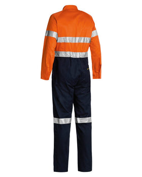 Taped Hi Vis Lightweight Coverall * - Orange/Navy - AJP Industrial Supplies - bisley - bc6719tw - tt02 - 74l