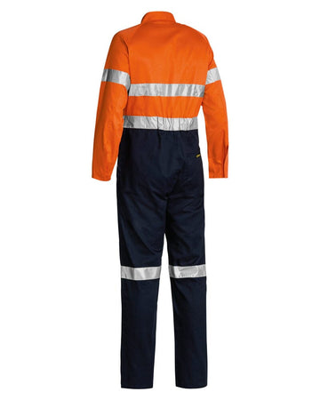 Taped Hi Vis Lightweight Coverall * - Orange/Navy - AJP Industrial Supplies - bisley - bc6719tw - tt02 - 74l