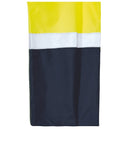 Taped Two Tone Hi Vis Rain Shell Pant - Yellow/Navy - AJP Industrial Supplies - bisley - bp6965t - tt04 - xs