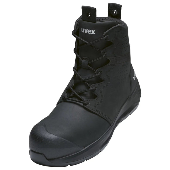 Uvex 3 X - Flow Lace Up Safety Boots (Black) - AJP Industrial Supplies - 