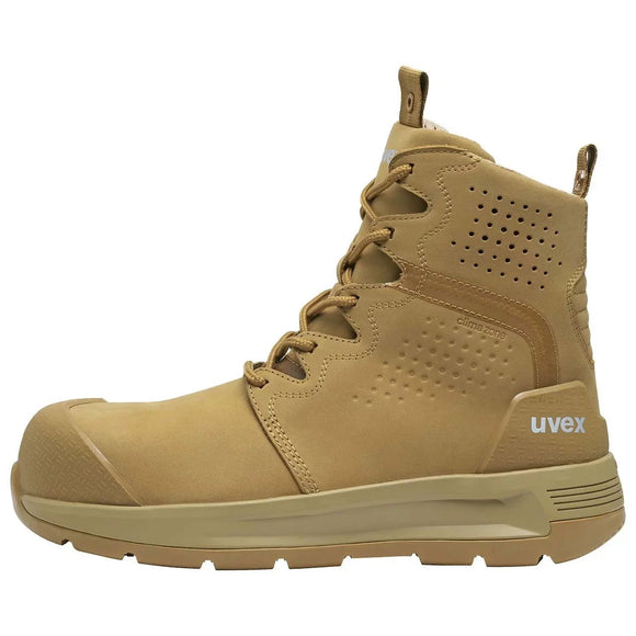 Uvex 3 X - Flow Lace Up Safety Boots (Wheat) - AJP Industrial Supplies - 
