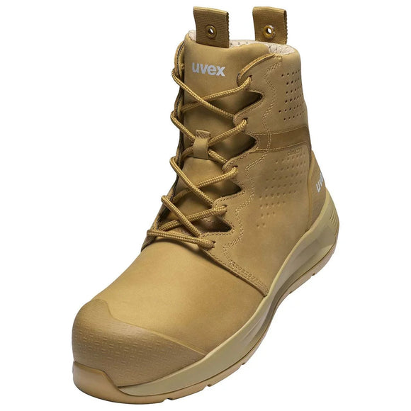 Uvex 3 X - Flow Lace Up Safety Boots (Wheat) - AJP Industrial Supplies - 