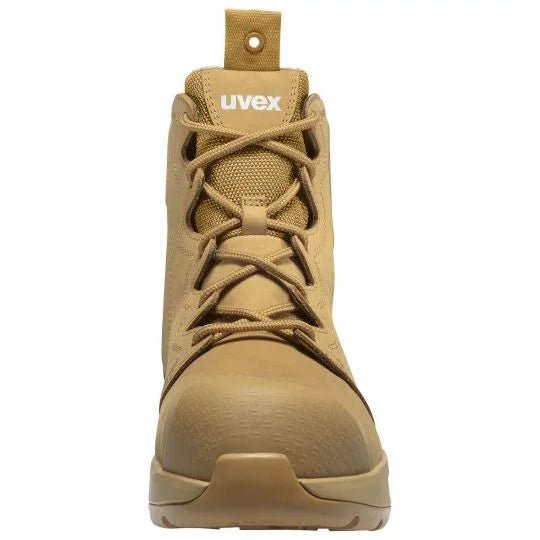 Uvex 3 X - Flow Zip Sided Safety Boots (Wheat) - AJP Industrial Supplies - 