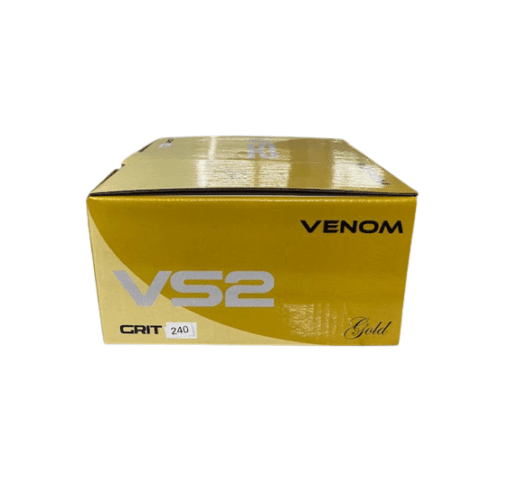 Venom Abrasives Gold VS2 Sanding Discs. 150mm 7 Hole. Box of 100