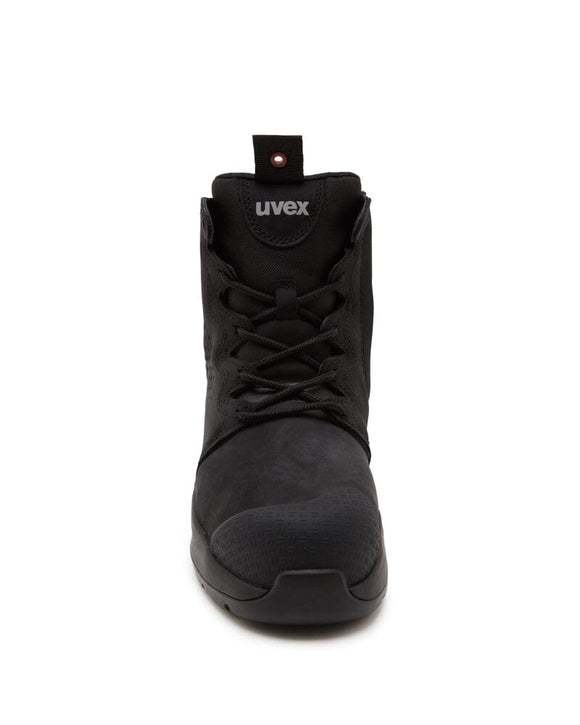 Womens 3 x - flow Zip Side Safety Boot - Black - AJP Industrial Supplies - uvex - 65447 - 6n