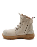 Womens 3 x - flow Zip Side Safety Boot - Cement/Tan - AJP Industrial Supplies - uvex - 65487 - 6n