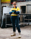 Womens 3 x - flow Zip Side Safety Boot - Cement/Tan - AJP Industrial Supplies - uvex - 65487 - 6n