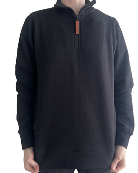 Womens Classic Zipper Fleece Pullover - Black - AJP Industrial Supplies - ritemate - rmpc051 - blk - 6