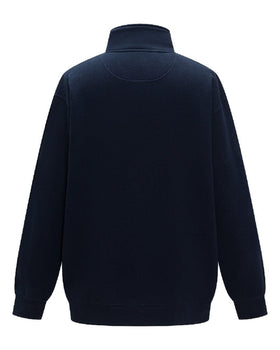 Womens Classic Zipper Fleece Pullover - French Navy - AJP Industrial Supplies - ritemate - rmpc051 - fn - 6