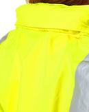 Womens H Taped Hi Vis Rain Coat - Yellow/Navy - AJP Industrial Supplies - bisley - bjl6966t - tt04 - 6
