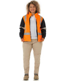 Womens Taped Hi Vis 5 In 1 Rain Jacket - Orange/Navy - AJP Industrial Supplies - bisley - bkl6975 - tt05 - 6