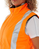 Womens Taped Hi Vis 5 In 1 Rain Jacket - Orange/Navy - AJP Industrial Supplies - bisley - bkl6975 - tt05 - 6