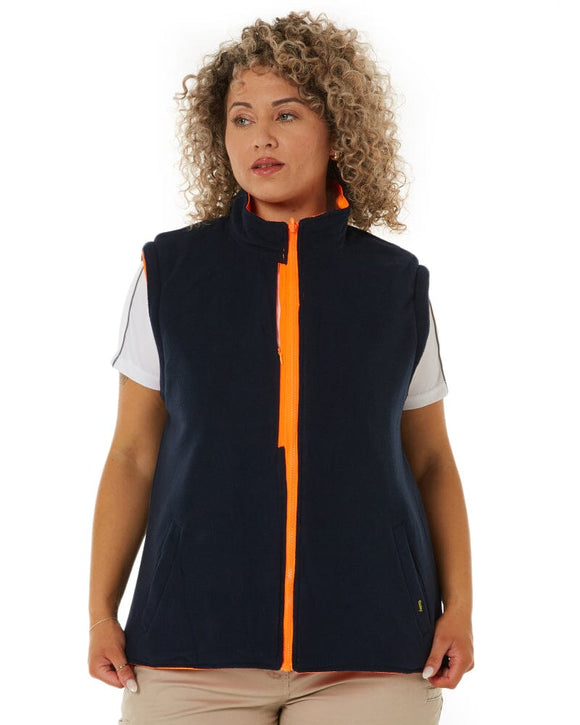 Womens Taped Hi Vis 5 In 1 Rain Jacket - Orange/Navy - AJP Industrial Supplies - bisley - bkl6975 - tt05 - 6