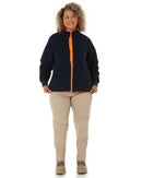 Womens Taped Hi Vis 5 In 1 Rain Jacket - Orange/Navy - AJP Industrial Supplies - bisley - bkl6975 - tt05 - 6