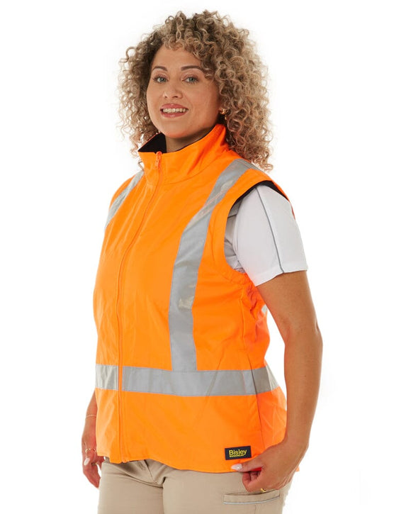 Womens Taped Hi Vis 5 In 1 Rain Jacket - Orange/Navy - AJP Industrial Supplies - bisley - bkl6975 - tt05 - 6