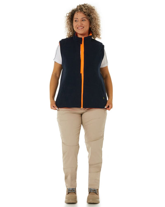 Womens Taped Hi Vis 5 In 1 Rain Jacket - Orange/Navy - AJP Industrial Supplies - bisley - bkl6975 - tt05 - 6