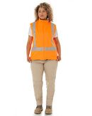 Womens Taped Hi Vis 5 In 1 Rain Jacket - Orange/Navy - AJP Industrial Supplies - bisley - bkl6975 - tt05 - 6