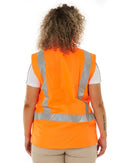 Womens Taped Hi Vis 5 In 1 Rain Jacket - Orange/Navy - AJP Industrial Supplies - bisley - bkl6975 - tt05 - 6