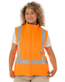 Womens Taped Hi Vis 5 In 1 Rain Jacket - Orange/Navy - AJP Industrial Supplies - bisley - bkl6975 - tt05 - 6