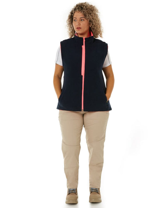 Womens Taped Hi Vis 5 In 1 Rain Jacket - Pink/Navy - AJP Industrial Supplies - bisley - bkl6975 - tt21 - 6