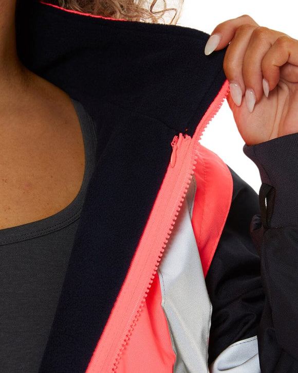 Womens Taped Hi Vis 5 In 1 Rain Jacket - Pink/Navy - AJP Industrial Supplies - bisley - bkl6975 - tt21 - 6