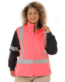 Womens Taped Hi Vis 5 In 1 Rain Jacket - Pink/Navy - AJP Industrial Supplies - bisley - bkl6975 - tt21 - 6