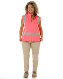 Womens Taped Hi Vis 5 In 1 Rain Jacket - Pink/Navy - AJP Industrial Supplies - bisley - bkl6975 - tt21 - 6